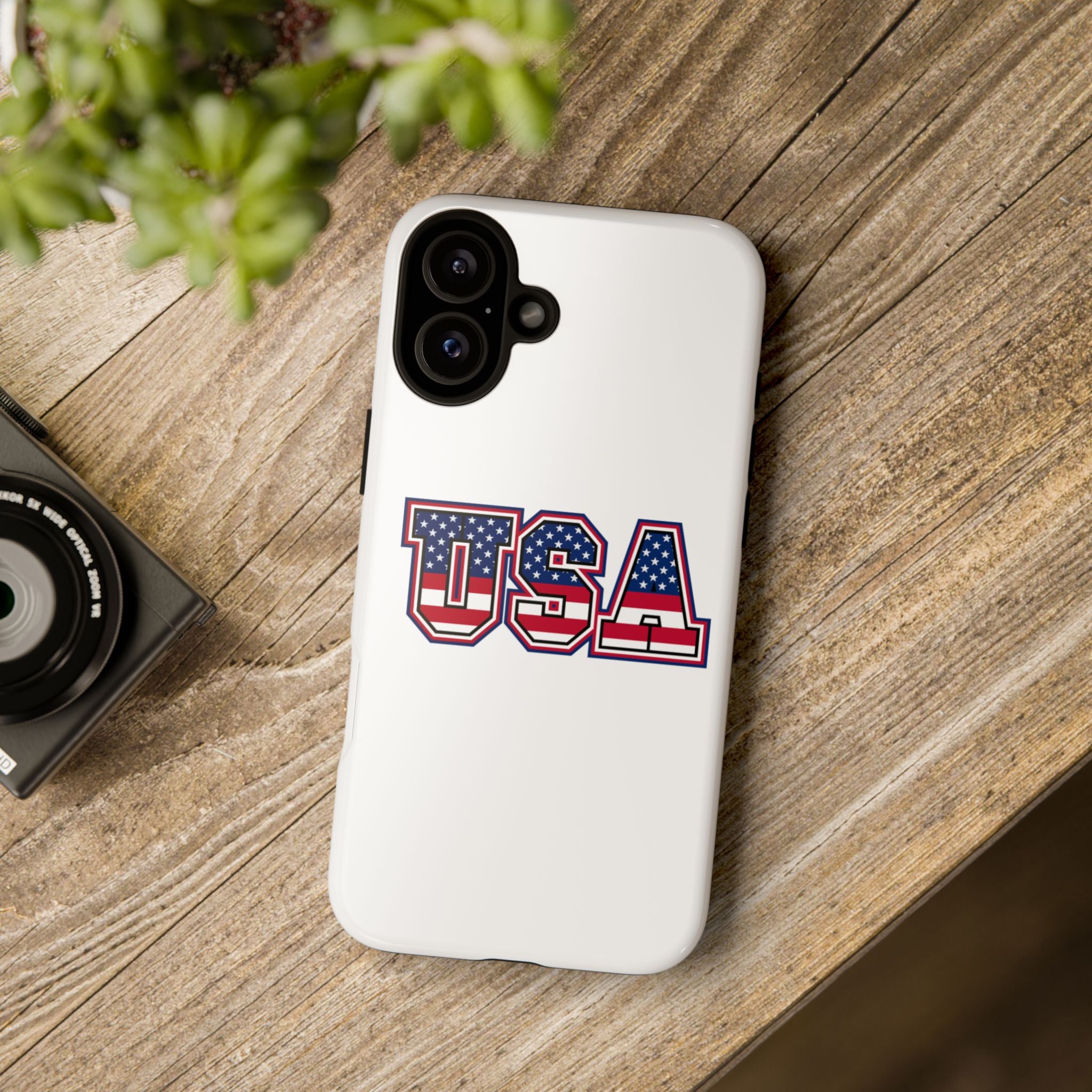 USA Flag Tough Phone Case, Patriotic Phone Cover, Independence Day Gift, Home Decor, American Spirit, Ideal for USA Lovers