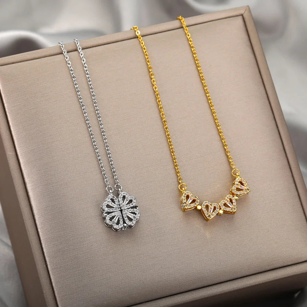 Four Leaf Clover Necklace For Women.