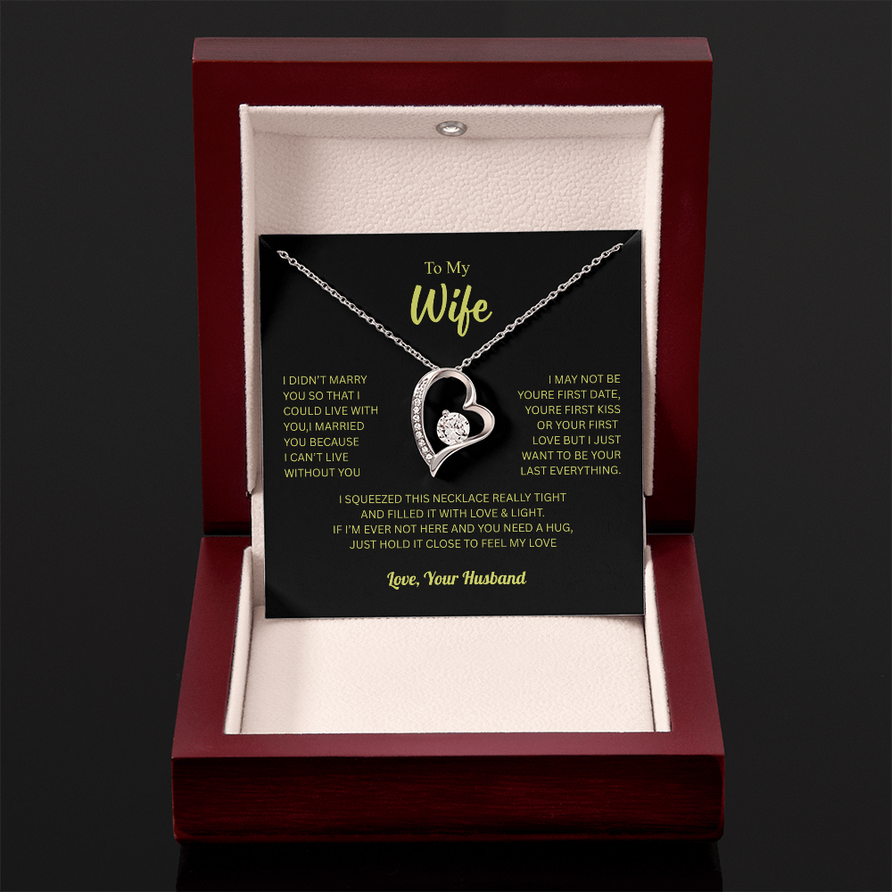 To My Wife From Husband Forever Love Necklace β Heartfelt Gift