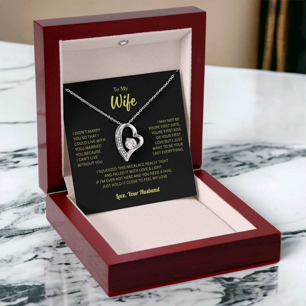 To My Wife From Husband Forever Love Necklace β Heartfelt Gift