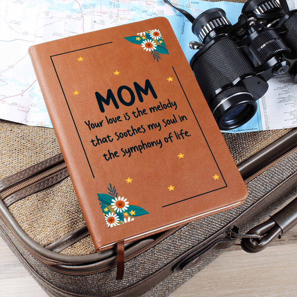 vegan leather love mom journal