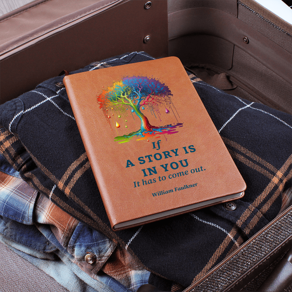 vegan leather story journal