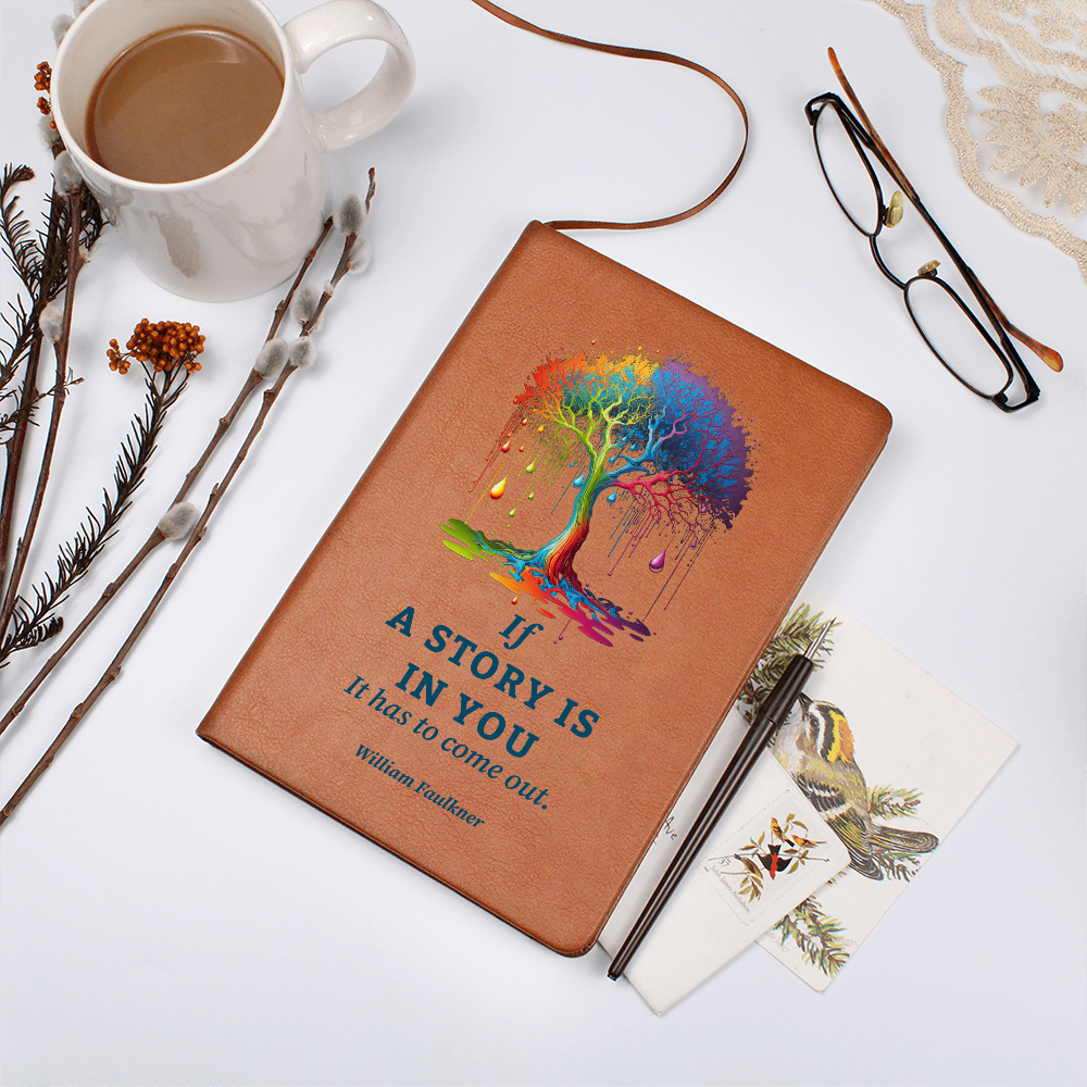 vegan leather story journal