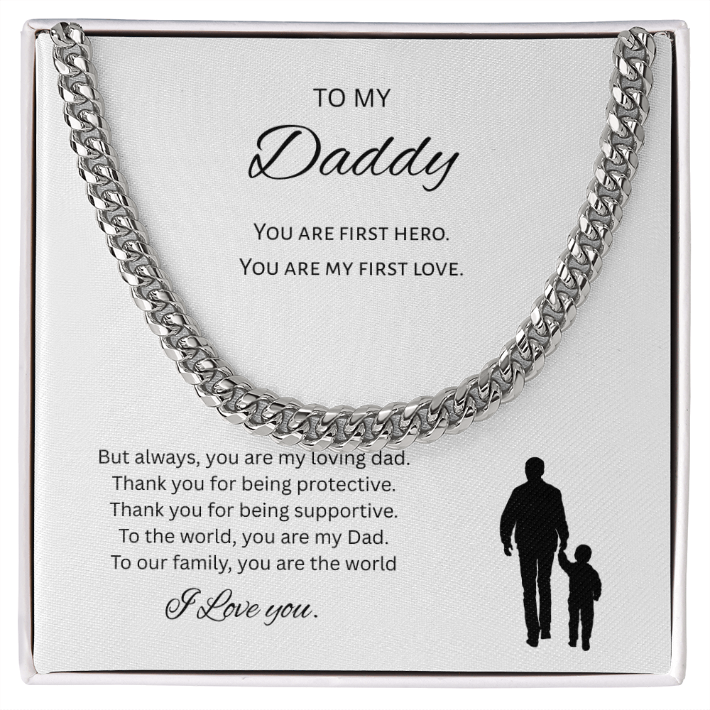To My Daddy Gift Necklace