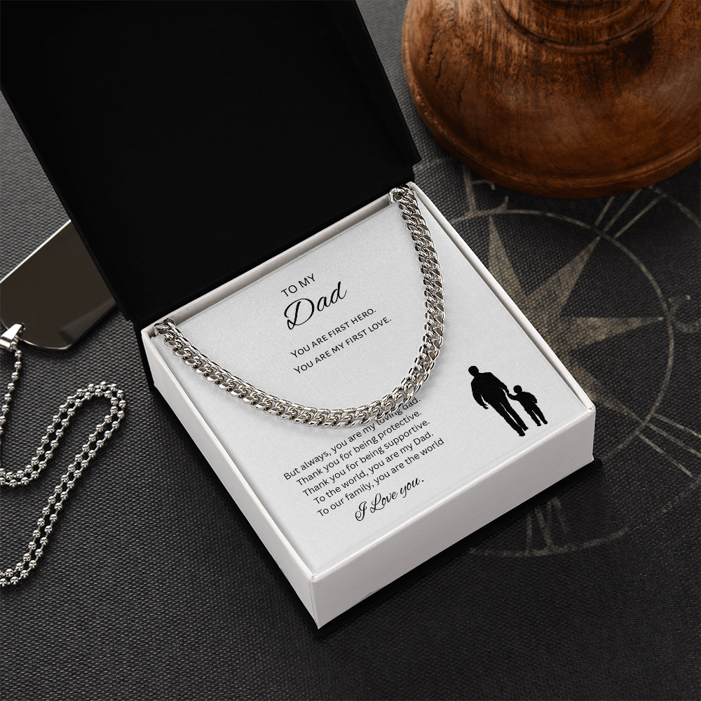 To My Dad Gift Necklace