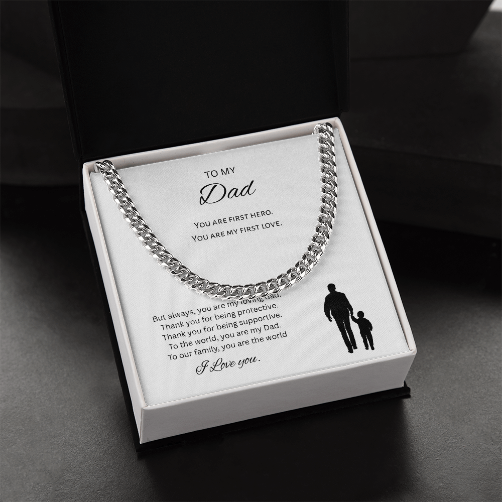 To My Dad Gift Necklace
