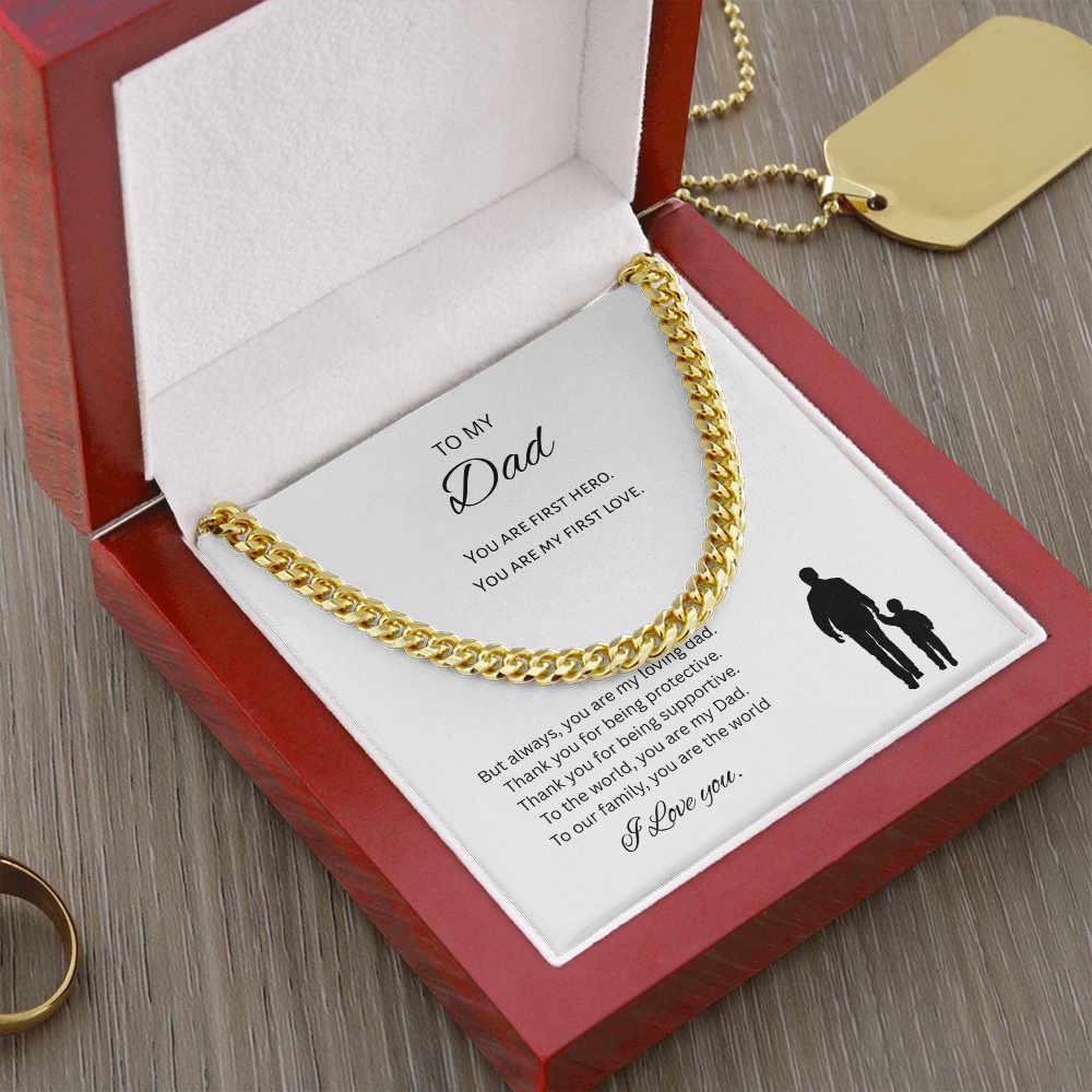 To My Dad Gift Necklace