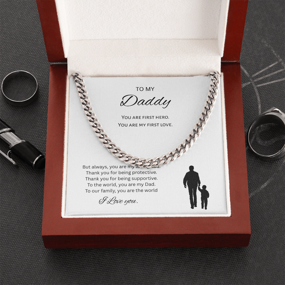 To My Daddy Gift Necklace