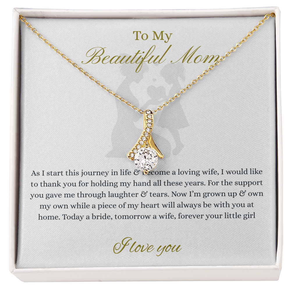 From Daughter to Mom necklace