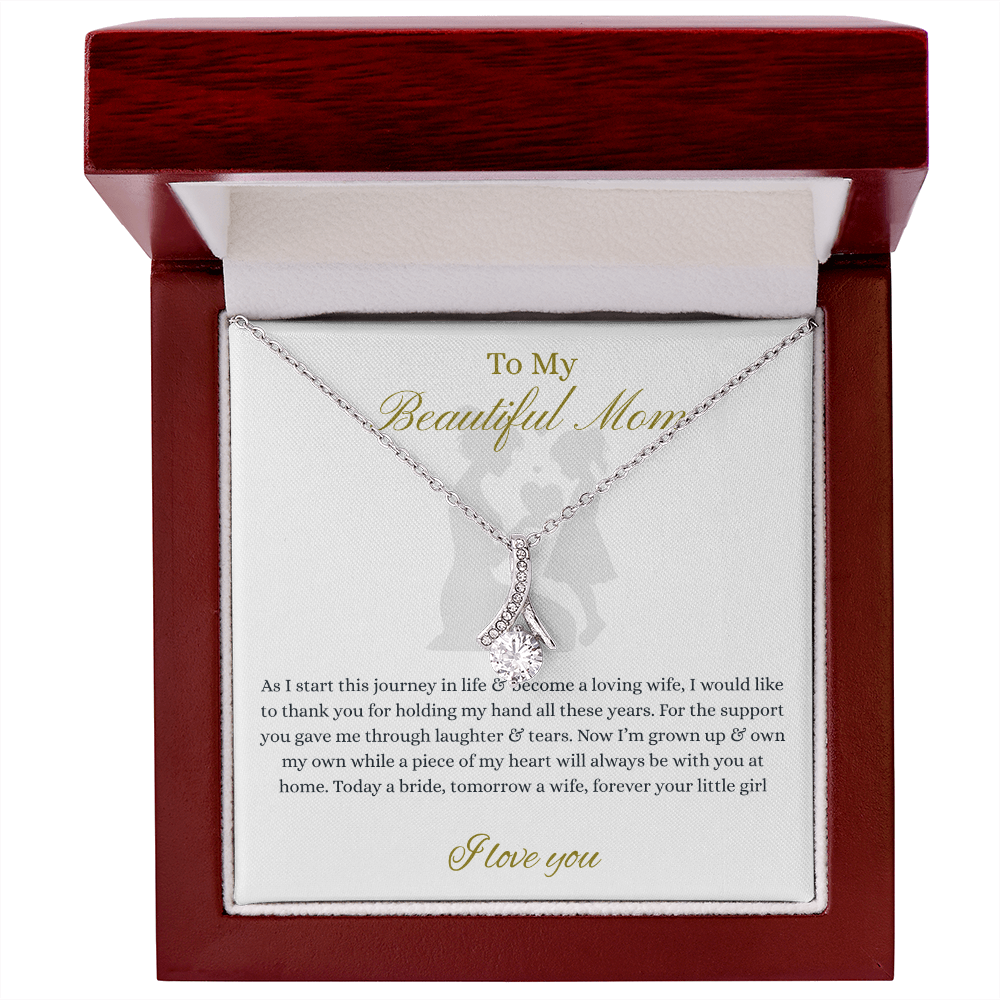 From Daughter to Mom necklace