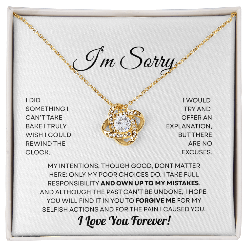I'm Sorry necklace