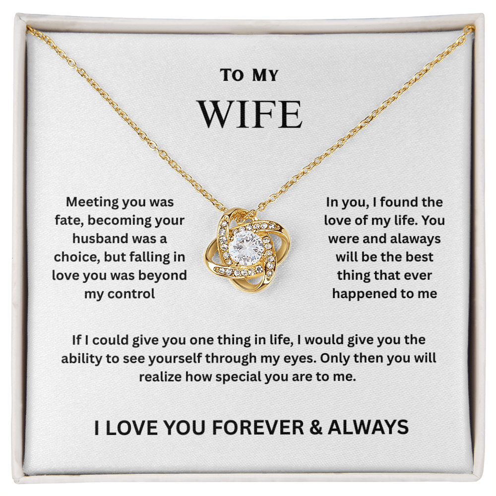Wife Love Knot Necklace