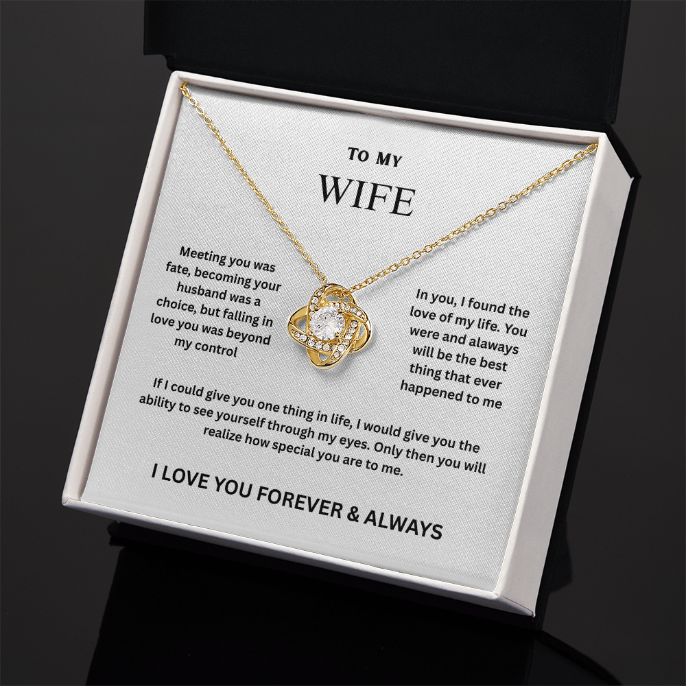 Wife Love Knot Necklace