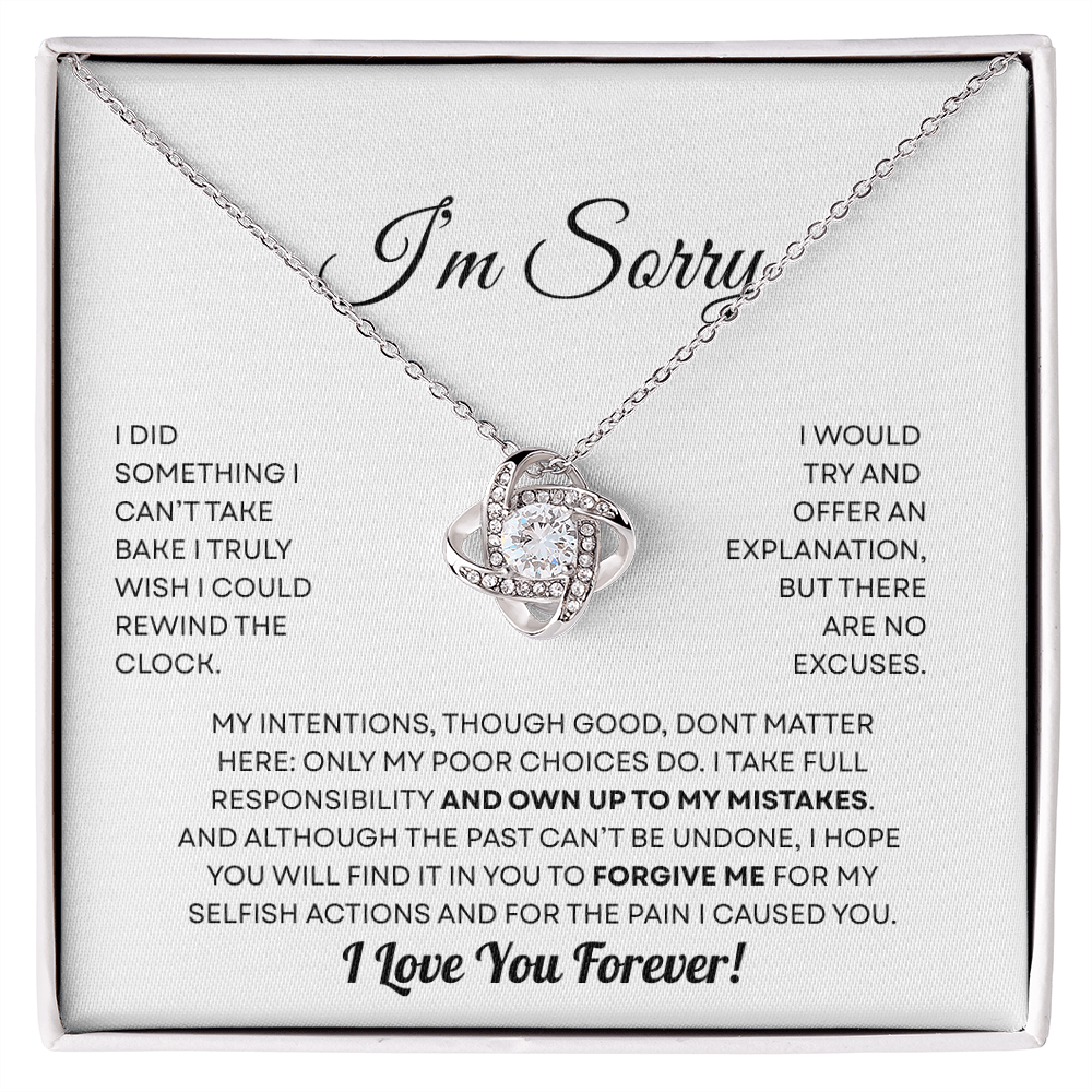 I'm Sorry necklace