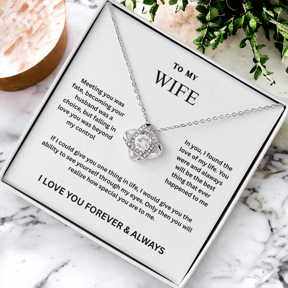 Wife Love Knot Necklace