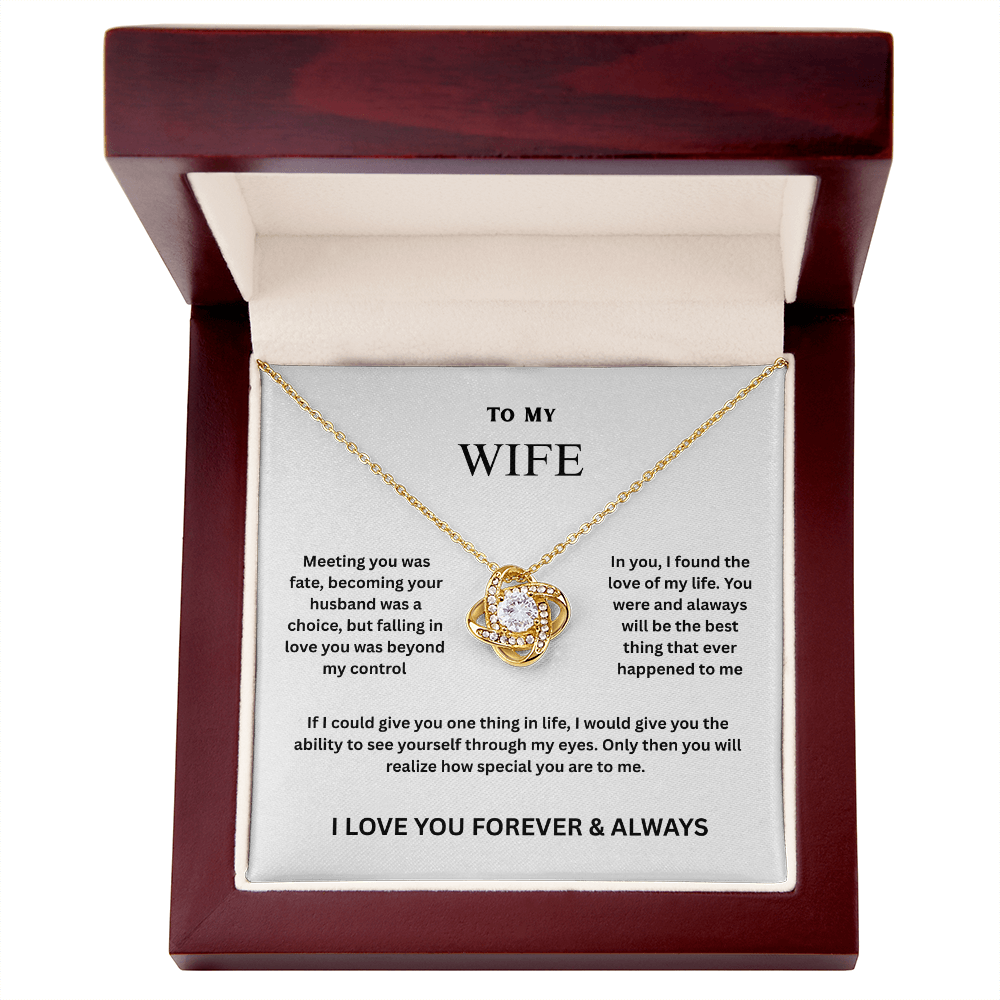 Wife Love Knot Necklace