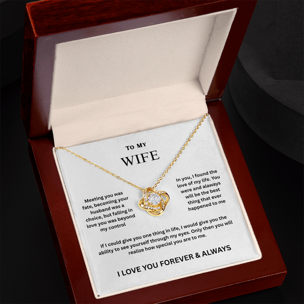 Wife Love Knot Necklace