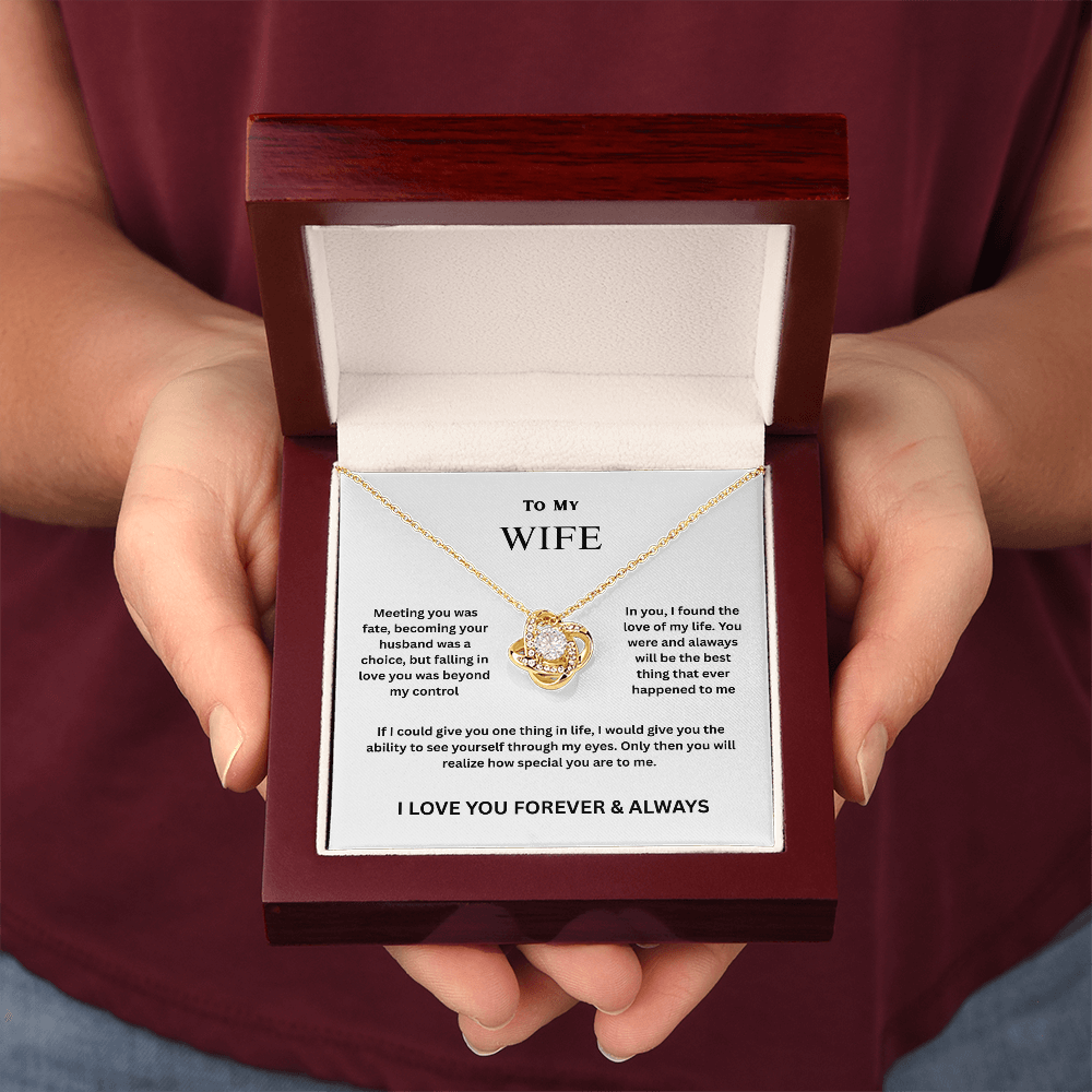 Wife Love Knot Necklace