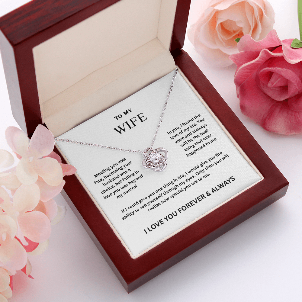 Wife Love Knot Necklace