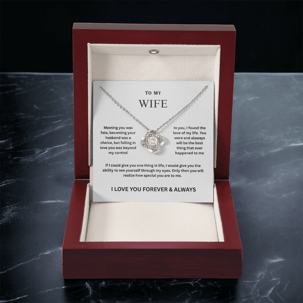 Wife Love Knot Necklace