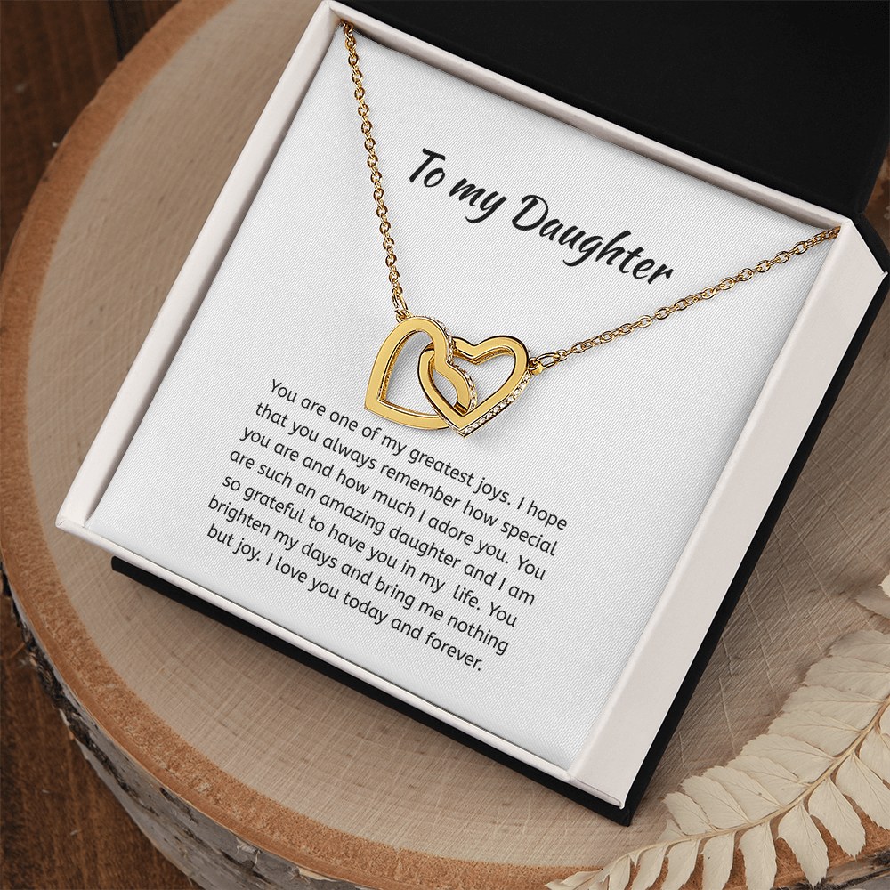 To my daughter Heart Necklace