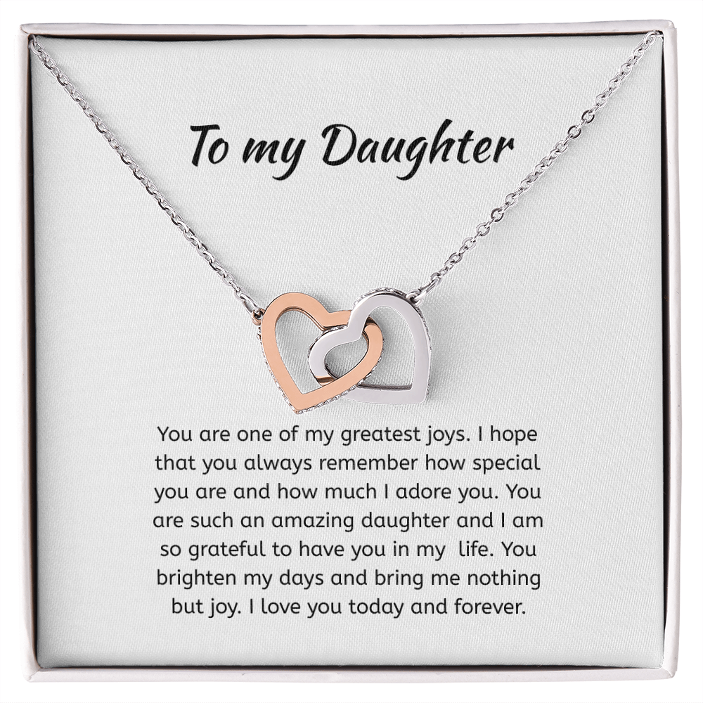 To my daughter Heart Necklace