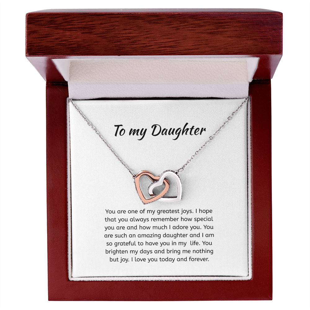 To my daughter Heart Necklace