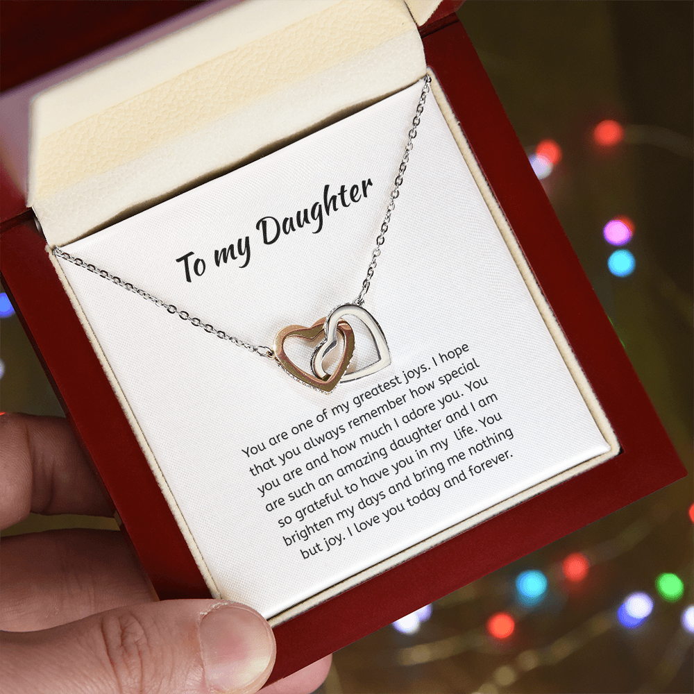 To my daughter Heart Necklace