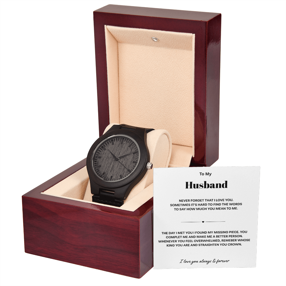 Husband Wooden Watch Gift