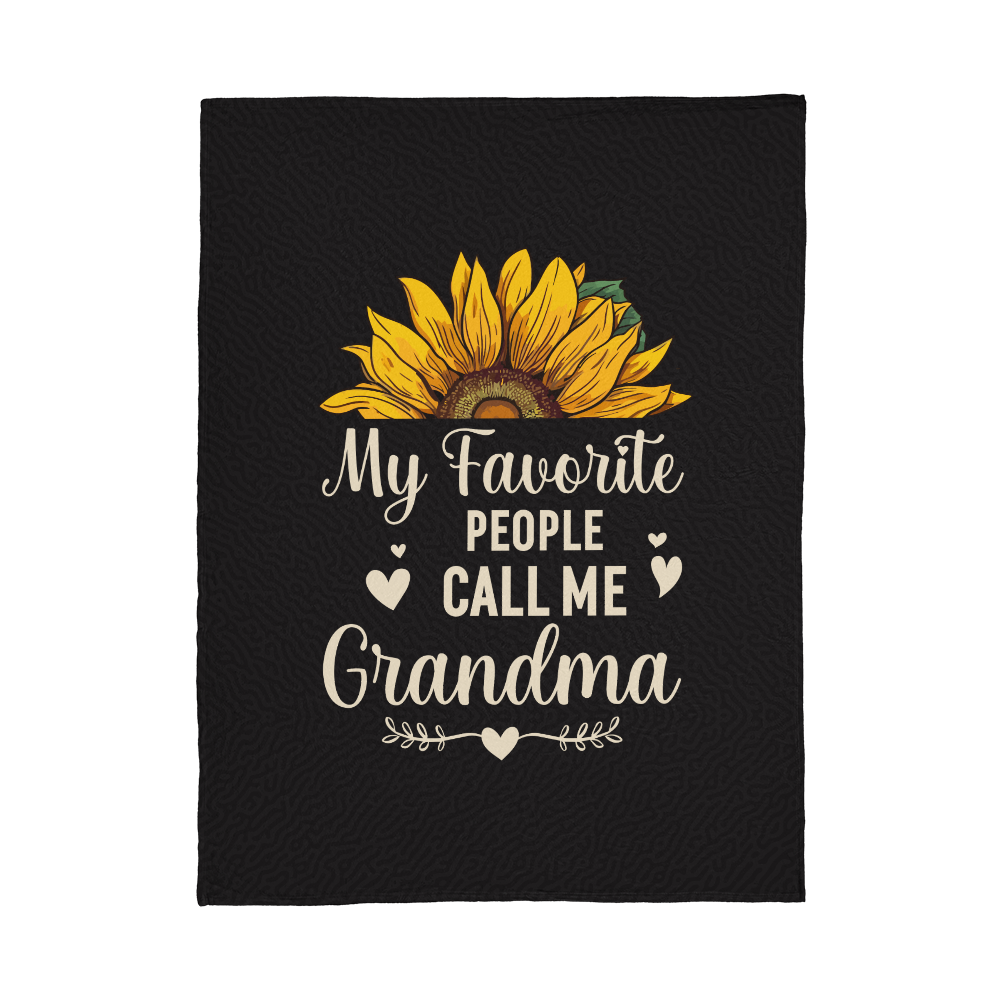 cozy grandma fleece blanket