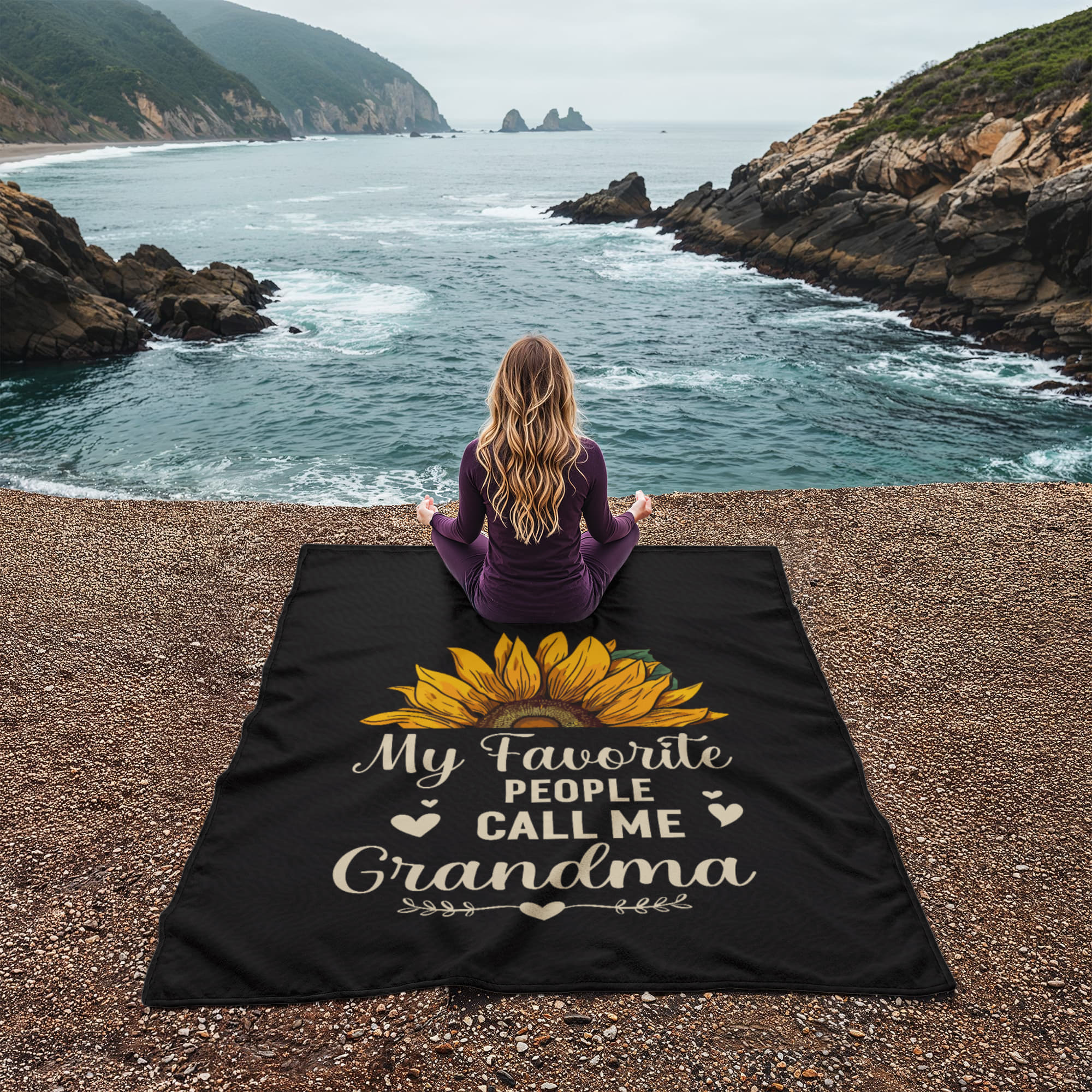 cozy grandma fleece blanket