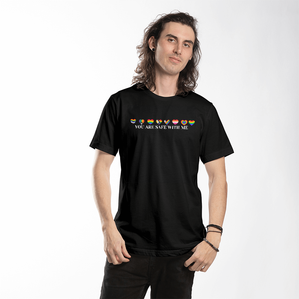 You are safe with me T-shirt (black)