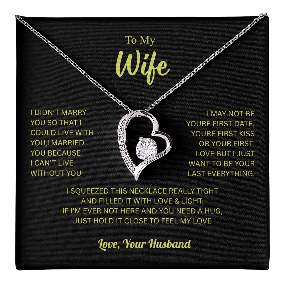 To My Wife From Husband Forever Love Necklace β Heartfelt Gift