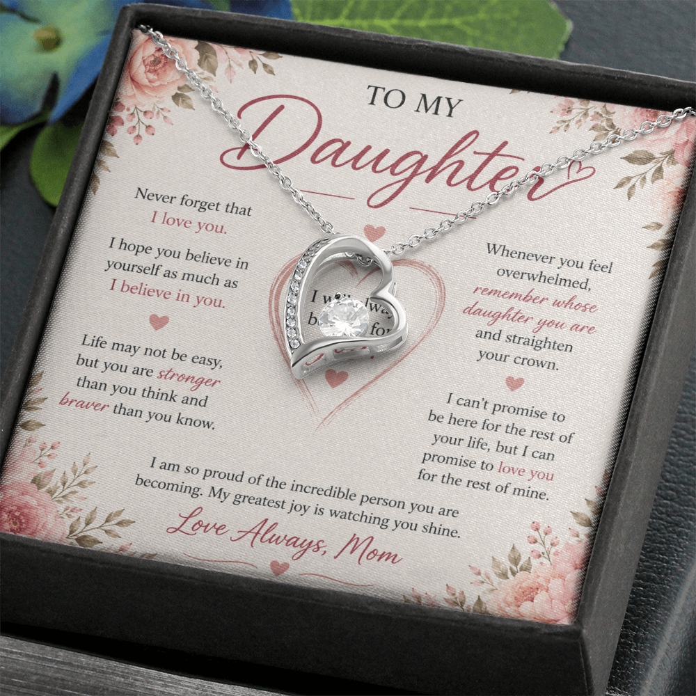 "To My Daughter" Forever Love Necklace
