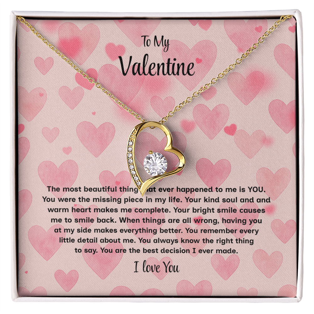 To My Valentine Forever Love Necklace – Heartfelt Romantic Gift