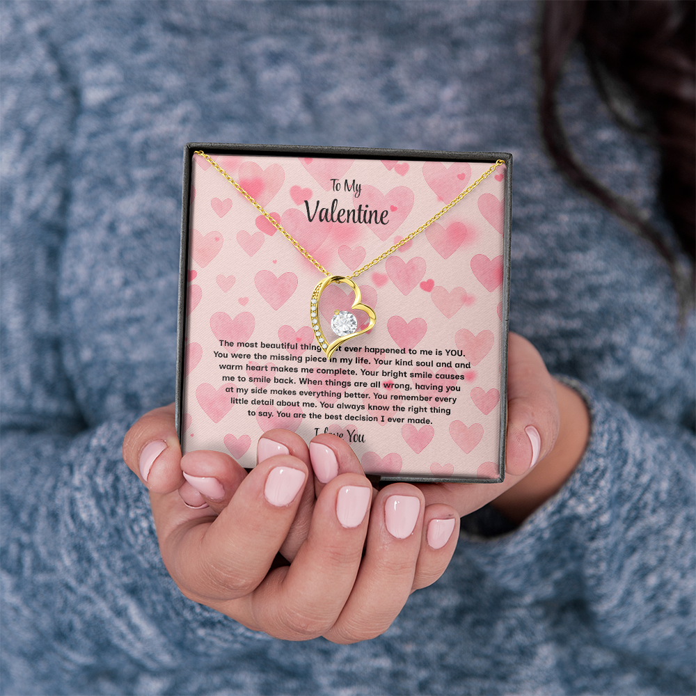 To My Valentine Forever Love Necklace – Heartfelt Romantic Gift