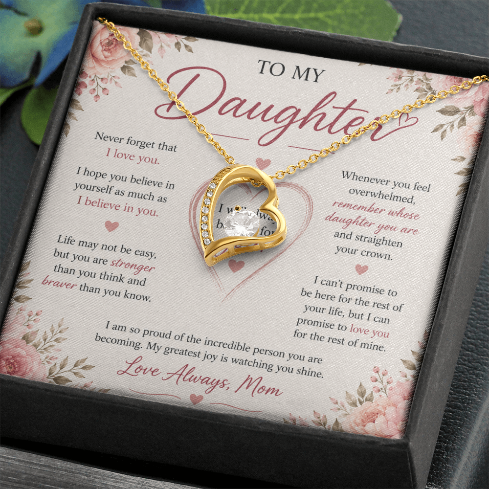 "To My Daughter" Forever Love Necklace