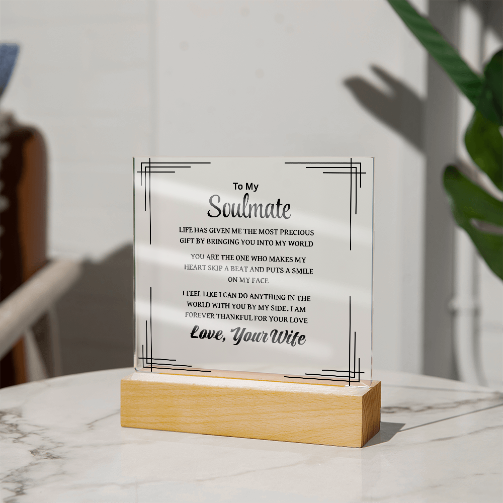 Soulmate Plaque