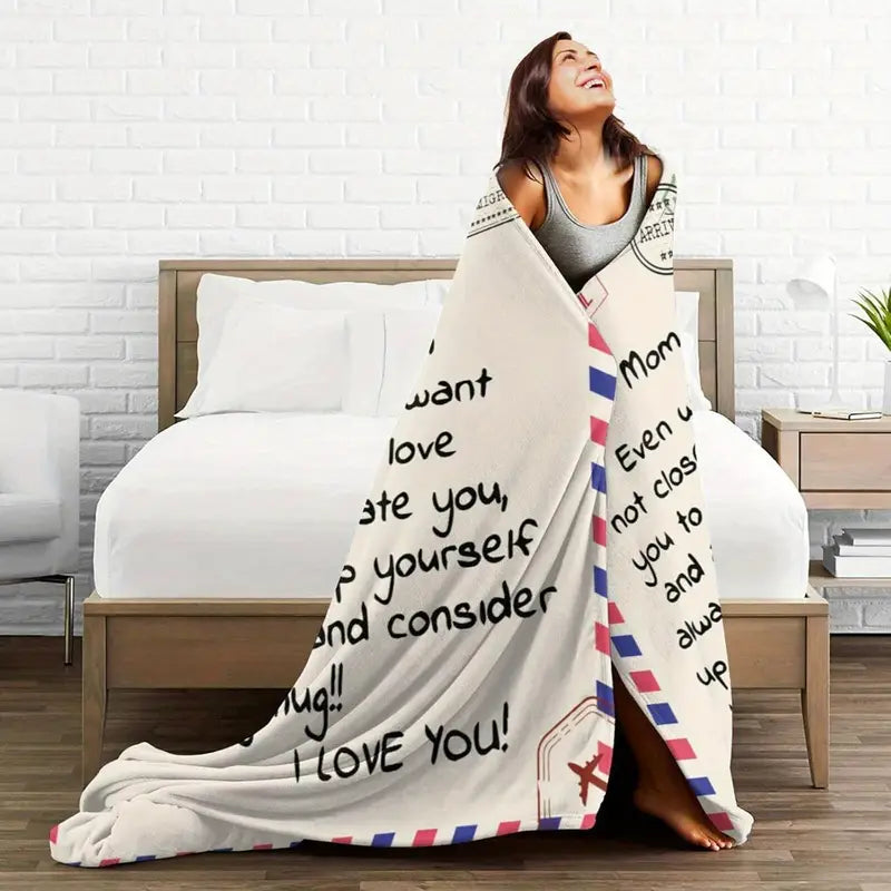 Dear Mom Fleece Blanket
