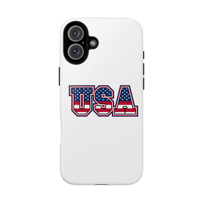 USA Flag Tough Phone Case, Patriotic Phone Cover, Independence Day Gift, Home Decor, American Spirit, Ideal for USA Lovers