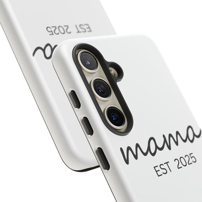 Personalized Mama Phone Case, Gift for New Moms, Custom iPhone Cover, Baby Shower Gift, Est 2025 Case