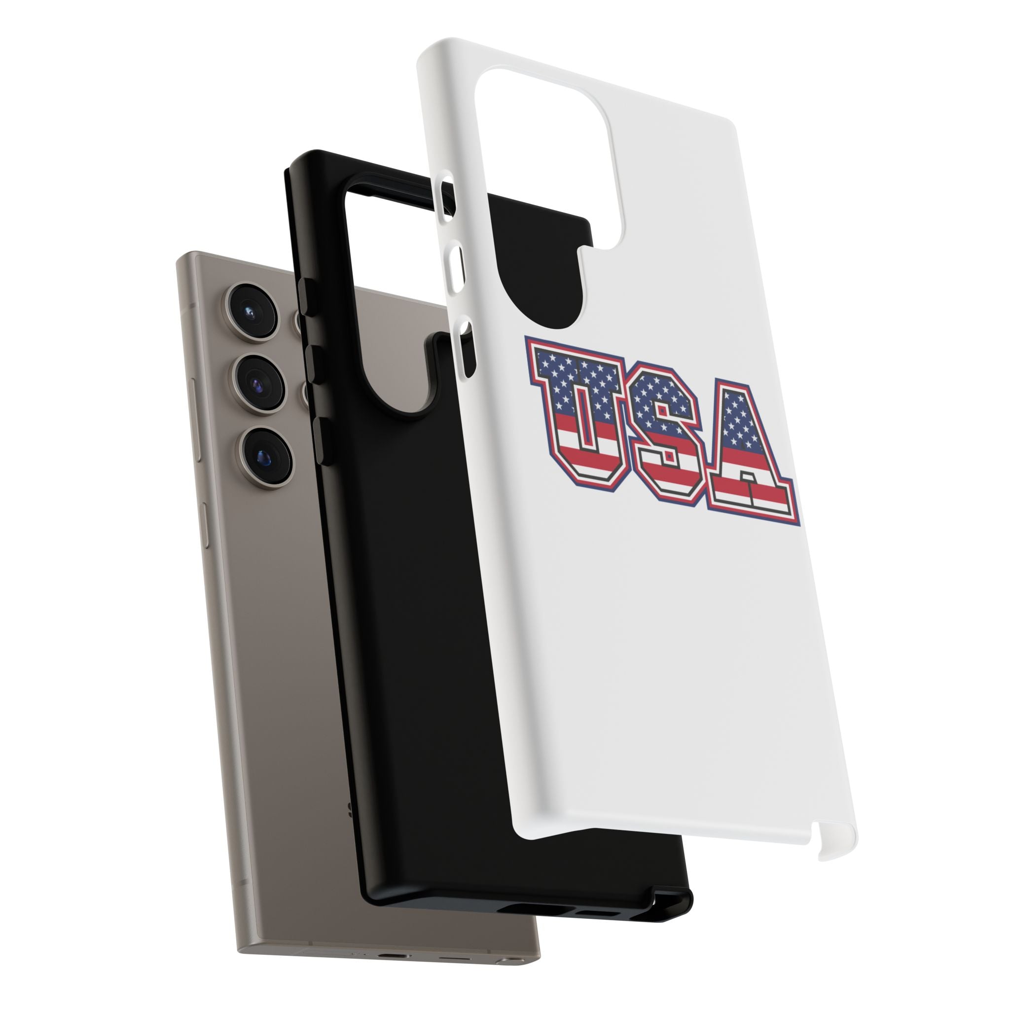 USA Flag Tough Phone Case, Patriotic Phone Cover, Independence Day Gift, Home Decor, American Spirit, Ideal for USA Lovers