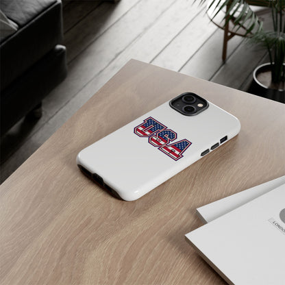 USA Flag Tough Phone Case, Patriotic Phone Cover, Independence Day Gift, Home Decor, American Spirit, Ideal for USA Lovers