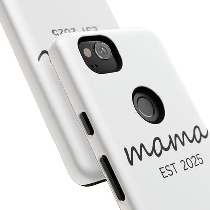 Personalized Mama Phone Case, Gift for New Moms, Custom iPhone Cover, Baby Shower Gift, Est 2025 Case