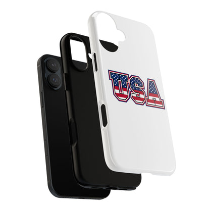 USA Flag Tough Phone Case, Patriotic Phone Cover, Independence Day Gift, Home Decor, American Spirit, Ideal for USA Lovers