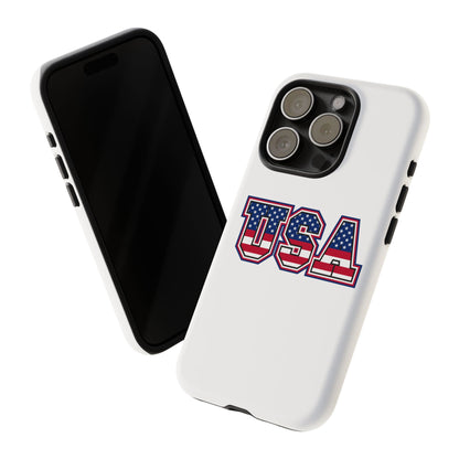 USA Flag Tough Phone Case, Patriotic Phone Cover, Independence Day Gift, Home Decor, American Spirit, Ideal for USA Lovers