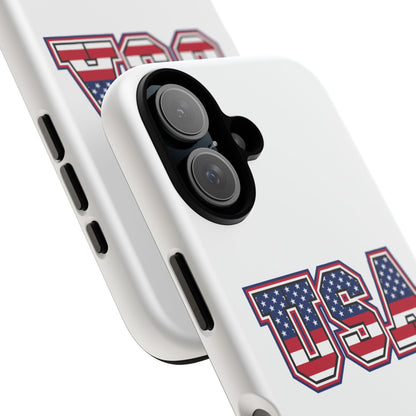 USA Flag Tough Phone Case, Patriotic Phone Cover, Independence Day Gift, Home Decor, American Spirit, Ideal for USA Lovers