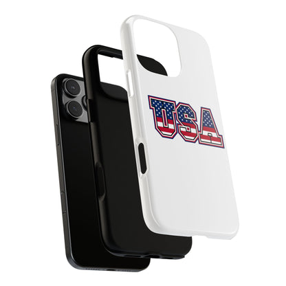 USA Flag Tough Phone Case, Patriotic Phone Cover, Independence Day Gift, Home Decor, American Spirit, Ideal for USA Lovers