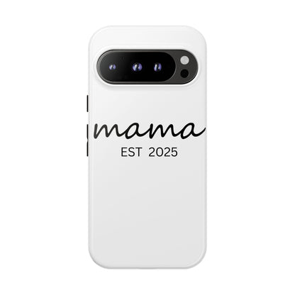 Personalized Mama Phone Case, Gift for New Moms, Custom iPhone Cover, Baby Shower Gift, Est 2025 Case