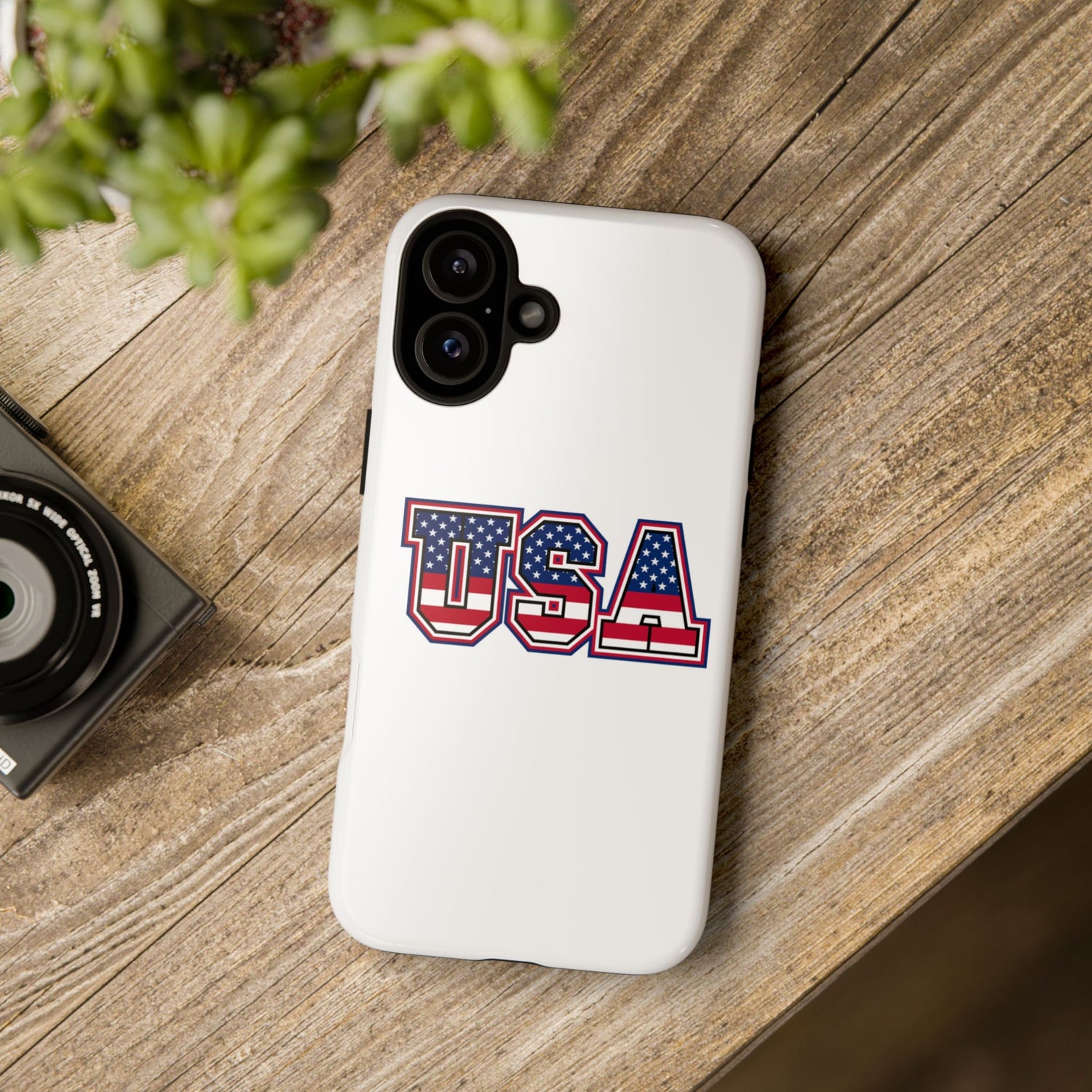 USA Flag Tough Phone Case, Patriotic Phone Cover, Independence Day Gift, Home Decor, American Spirit, Ideal for USA Lovers